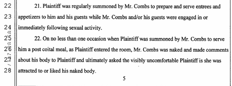 Illustration for article titled Diddy is being sued for exposing himself to former personal chef